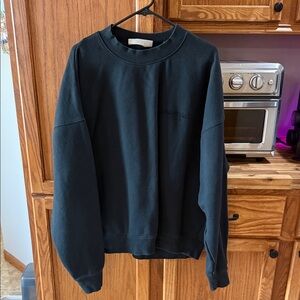 Essentials Black Crewneck Sweater